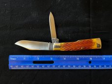 GREAT EASTERN GEC TIDIOUTE GOLDENROD JIGGED BONE BUFFALO JACK GUNSTOCK KNIFE