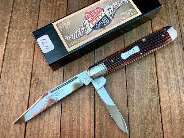 Queen City Cutlery Classics English Jack Amber Winterbottom Bone Queen City Cutlery Classics English Jack Amber Winterbottom Bone