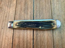 Queen Cutlery Mini Trapper #51DB Dan Burke Winterbottom Bone