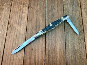Queen Cutlery Tuxedo Pen #38 Winterbottom Bone