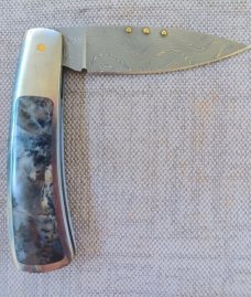 Steve Vanderkolff Dendritic Opal inlays...3 5/8"cld.. full frame..Chad Nichols Bomerang Stainless 