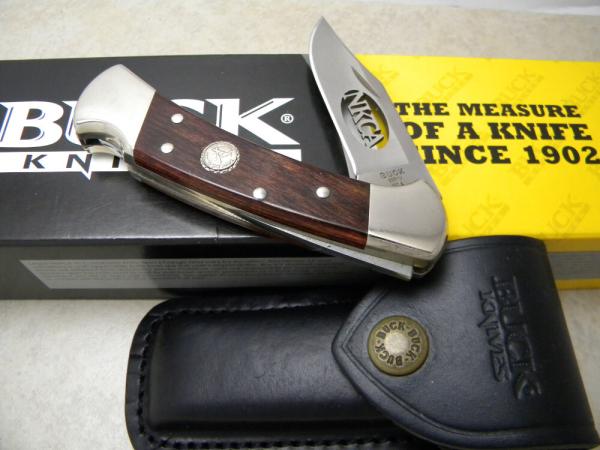 Buck 112 USA Wood 2007 NKCA Club Folding Lockback Ranger Knife w/Leather Pouch Buck 112 USA Wood 2007 NKCA Club Folding Lockback Ranger Knife w/Leather Pouch