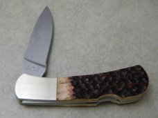 Gerber Portland, OR 97223 USA Bone 1986 NKCA Lockback Knife 