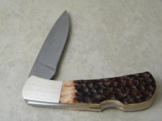 Gerber Portland, OR 97223 USA Bone 1986 NKCA Lockback Knife 