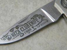 Gerber Portland, OR 97223 USA Bone 1986 NKCA Lockback Knife 