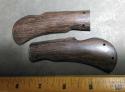 002-Set of Wenge Wood Handles for Russian Medteh Lockback Leverlock 