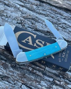 CASE XX ** SFO 2023 CARIBBEAN BLUE BONE DIAMOND XX SHIELD CANOE