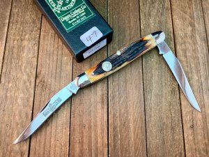 Queen Cutlery Muskrat #66 Gorgeous Stag D2 Blade 1 of 33