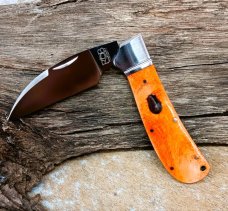 NIB RoseCraft Blades Clinch River Swayback RCT005 Bourbon Bone Knife Wharncliffe