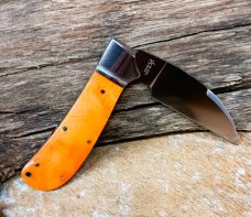 NIB RoseCraft Blades Clinch River Swayback RCT005 Bourbon Bone Knife Wharncliffe