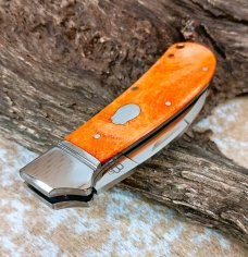 NIB RoseCraft Blades Clinch River Swayback RCT005 Bourbon Bone Knife Wharncliffe