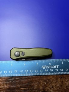 Kershaw Launch 4 CA Legal Automatic Knife OD Green (1.9" Damascus) BHQ Exclusive