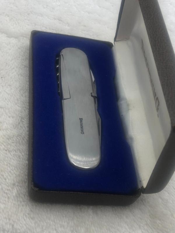 Vintage Browning Stainless Steel Multi-tool / Gentleman's Pocket Knife Still In Factory Box