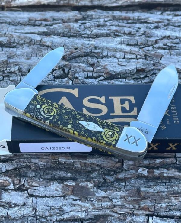 CASE XX ** SFO 2023 YELLOW ROSES BONE DIAMOND SHIELD CANOE