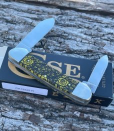 CASE XX ** SFO 2023 YELLOW ROSES BONE DIAMOND SHIELD CANOE
