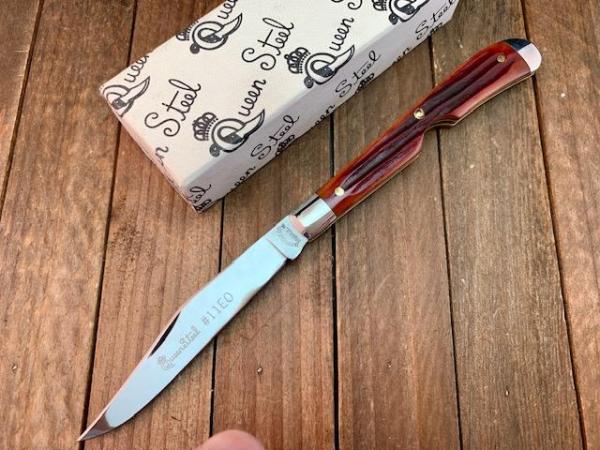 Queen Cutlery Easy Open Farmer’s Knife #11 Amber Winterbottom Bone Queen Cutlery Easy Open Farmer’s Knife #11 Amber Winterbottom Bone