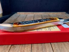 Queen City Cutlery Fishing Knife #46 Amber Jigged Bone 2013