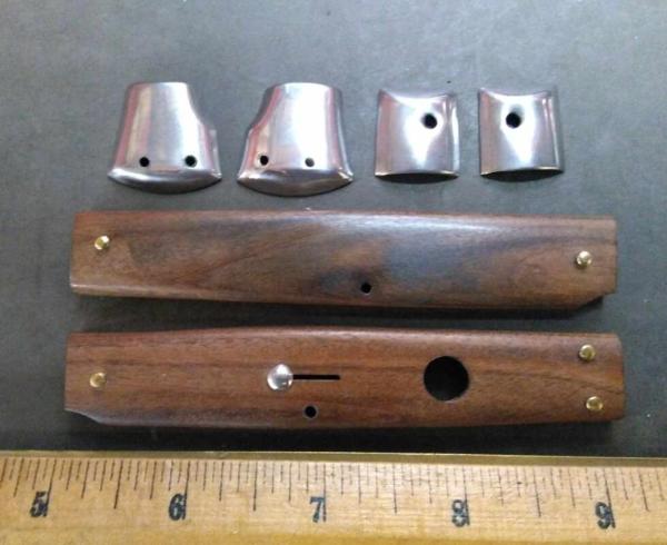 Item #045- Matching Wood handles and bolster for 11 inch Frank B Swinguard