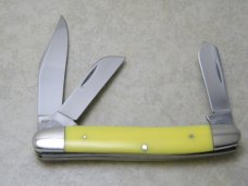 Case XX USA 4 Dot 1976 Yellow 3347HP Stockman Knife