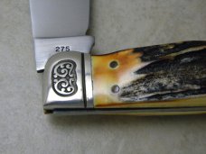 Schrade USA Stag 275 NKCA 1980 Museum Founders Clasp Knife