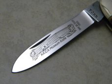 Robt. Klaas Germany Stag 1980 NKCA Museum Founders Reverse Gunstock Knife