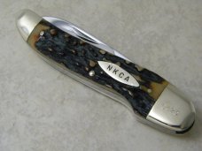 Robt. Klaas Germany Stag 1980 NKCA Museum Founders Reverse Gunstock Knife