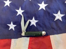 Case xx 2007 Peanut Knife (MDL# 6220 SS) w/ Green Smooth Bone Handles -NOS in NM Condition