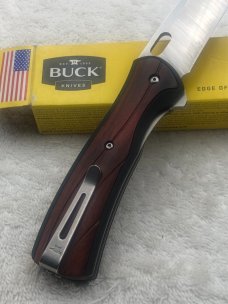 Buck 346 Vantage Avid Large Folding Everyday Carry Knife New In Box Made In USA Drop Point Blade 