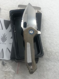 Kizer Cutlery Mini Paragon Liner Lock Knife New In Box Micarta Handles Factory Edge