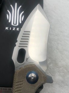 Kizer Cutlery Mini Paragon Liner Lock Knife New In Box Micarta Handles Factory Edge