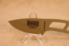 ESEE Candiru 2in Dark Earth Drop Point Skeletonized Steel Handle Fixed Blade Knife 