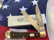 Heinr Boker & Co (Tree Brand) Trapper w/ Sweet Brown Bone Handles