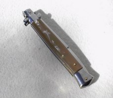 NEW FRANK BELTRAME 11"  SWITCHBLADE  GENUINE BRAZILIAN HORN BAYONET BLADE ITALIAN STILETTO