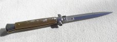 NEW FRANK BELTRAME 11"  SWITCHBLADE  GENUINE BRAZILIAN HORN BAYONET BLADE ITALIAN STILETTO
