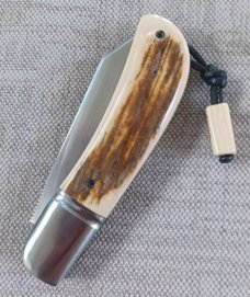 Vincenzo Balistreri Mammoth ivory Marea Slipjoint..3.75" clsd..interior lanyard pin..filework 