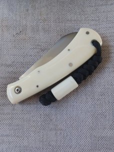Mhara Native.,N690,..4".coa& box,..Shadow.... Full Hippo Ivory Scales..lanyard w/ivory bead