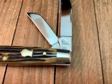 Queen Small Stockman #26 Dan Burke Collaboration Winterbottom Bone Stainless Blades 