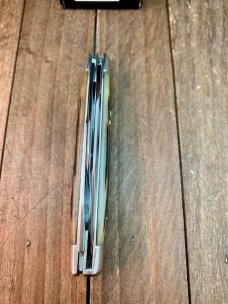 Queen Small Stockman #26 Dan Burke Collaboration Winterbottom Bone Stainless Blades 