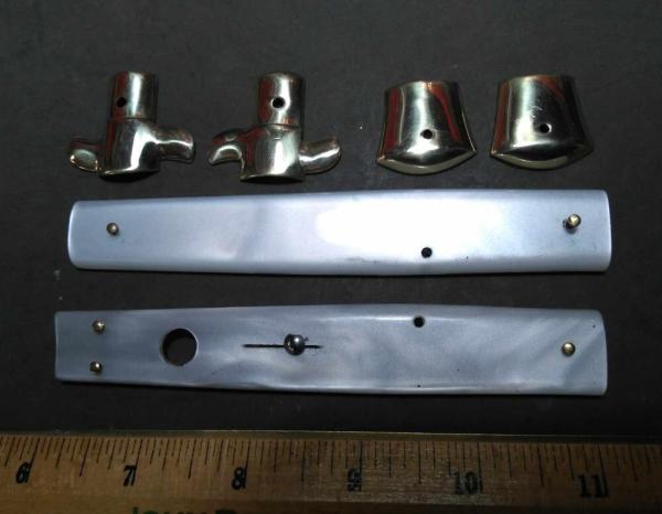 Item #041-Matching White Acrylic Handles and Bolsters for 13 Inch SKM Switchblade Item #041-Matching White Acrylic Handles and Bolsters for 13 Inch SKM Switchblade