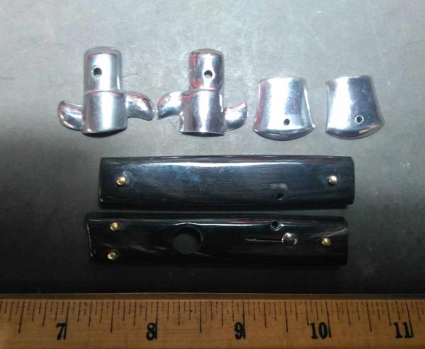 Item #056-Matching Horn Handles and Bolsters for 9 inch Made In Italy Switchblade