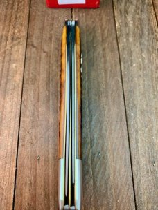 Queen City Cutlery Fish Knife #46 Amber Jigged Bone