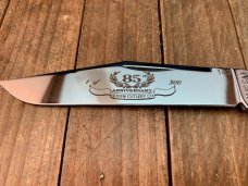 Queen Cutlery Grand Dad Barlow #376 Emerald Green Bone Stan Hope Lens 85th Anniversary 1 of 300 