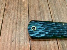 Queen Cutlery Grand Dad Barlow #376 Emerald Green Bone Stan Hope Lens 85th Anniversary 1 of 300 