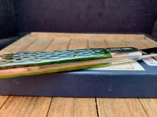 Queen Cutlery Grand Dad Barlow #376 Emerald Green Bone Stan Hope Lens 85th Anniversary 1 of 300 