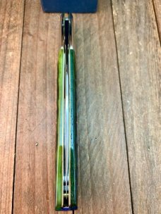 Queen Cutlery Grand Dad Barlow #376 Emerald Green Bone Stan Hope Lens 85th Anniversary 1 of 300 