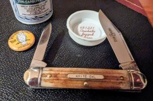 GEC 68 White Owl - Cowhide Jigged Bone LNIT