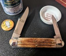GEC 68 White Owl - Cowhide Jigged Bone LNIT 