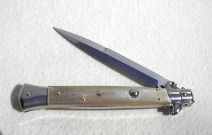 NEW FRANK BELTRAME 11" SWITCHBLADE GENUINE BRAZILIAN HORN ITALIAN STILETTO