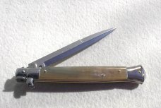 NEW FRANK BELTRAME 11" SWITCHBLADE GENUINE BRAZILIAN HORN ITALIAN STILETTO