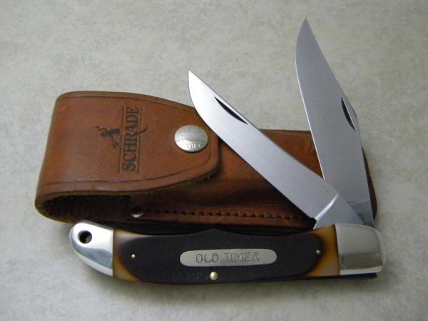 Schrade USA 25OT Delrin 2 Blade Folding Hunter Knife w/Pouch Schrade USA 25OT Delrin 2 Blade Folding Hunter Knife w/Pouch